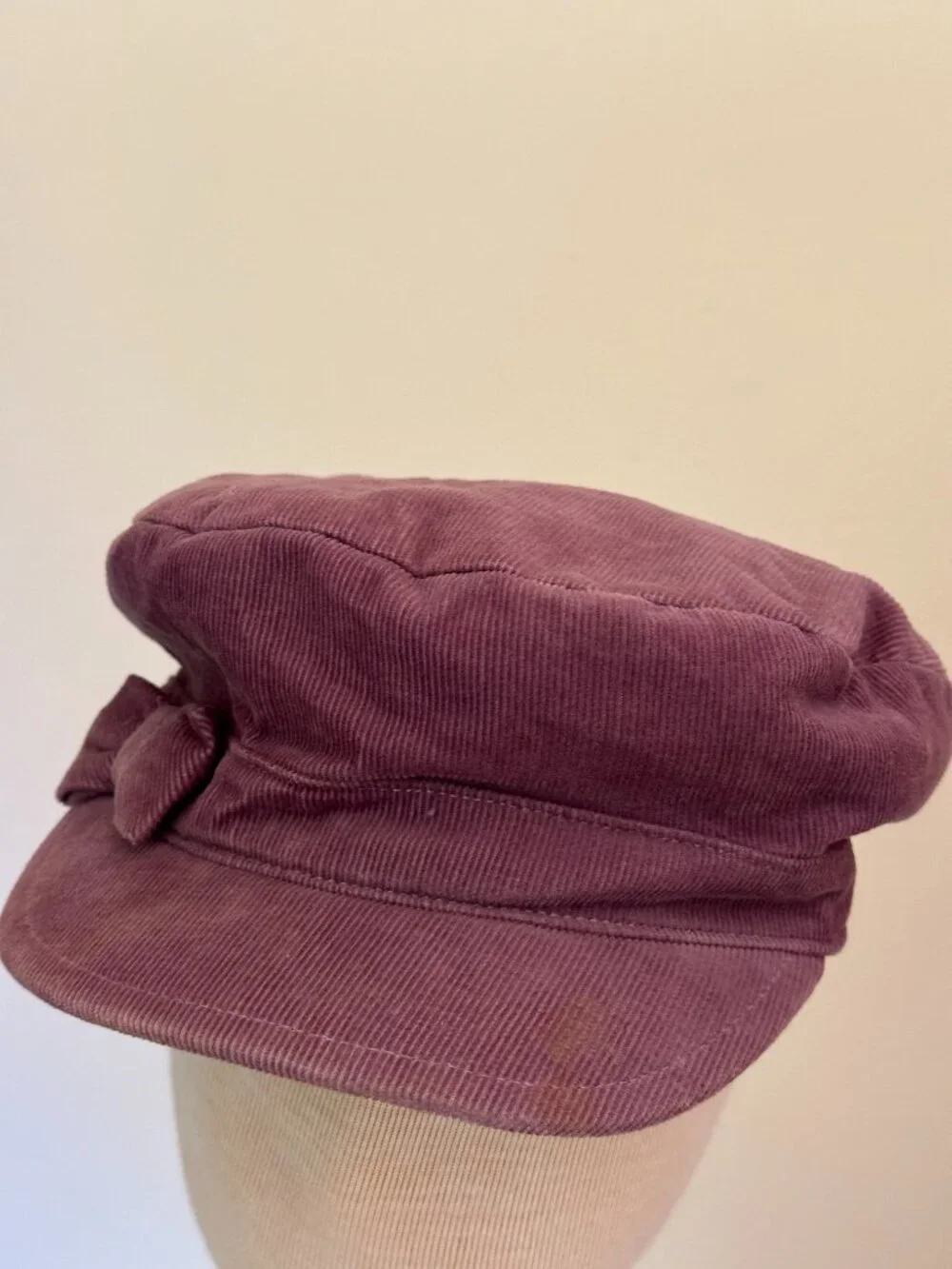 2008 Janie and Jack Purple Corduroy Newsboy Cap Hat 2008 Vintage 4T 5T NWOT